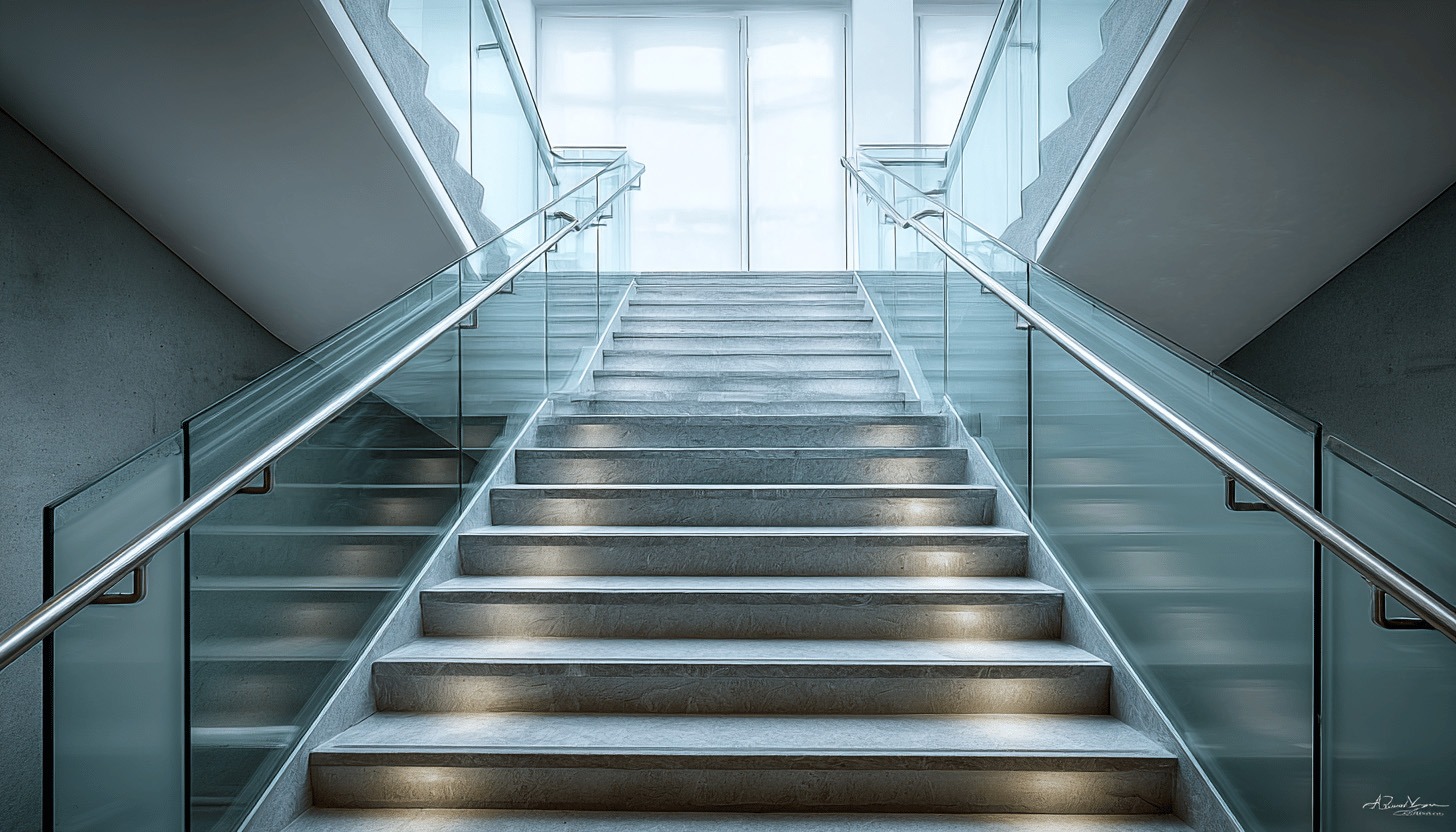 Treppenanlage in einem Bürohaus